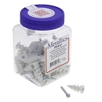 Metallics PSA1J Self-Drilling Wall Anchor Kit, 50 Pieces, Nylon