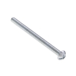 Metallics JRM89 Combination Machine Screw, #8-32, 2 in OAL, Steel, Round Head, Zinc Chromate, Phillips®/Slotted/Square Drive