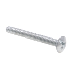 Metallics JTM83 Type F Combo Hardened Receptacle and Wiring Device Screw, #6-32, 2 in OAL, Truss Head, Steel, Phillips®/Slotted Drive, Zinc Plated