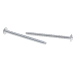 Metallics TM82LP Combo Receptacle and Wiring Device Screw, #6-32, 1-1/2 in OAL, Truss Head, Steel, Phillips®/Slotted Drive, Zinc Plated