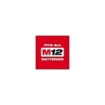 Milwaukee® HACKZALL® 2420-21 Fixed Shoe Cordless Reciprocating Saw Kit, 1/2 in L Stroke, 0 to 3000 spm, Straight Stroke, 12 V DC, 11 in OAL