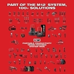 Milwaukee® 2426-20 Cordless Oscillating Multi-Tool Kit, 5000 to 20000 opm Speed, 12 V DC, Li-Ion Battery