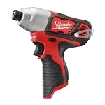 Milwaukee® M12™ 2462-20 High Performance Cordless Impact Driver, 1/4 in Hex/Straight Drive, 3300 bpm, 1000 in-lb Torque, 12 V AC, 6-1/2 in OAL