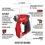 Milwaukee® M12 FUEL™ 2505-20 Cordless Installation Drill/Driver, 3/8 in Chuck, 12 V, 1600 rpm No-Load, 5.12 in OAL, Li-Ion Battery