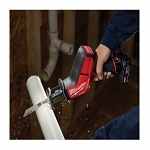 Milwaukee® M12™ FUEL™ 2520-21XC Cordless Reciprocating Saw Kit, 5/8 in L Stroke, 3000 spm, Straight Stroke, 12 V DC, 13-1/4 in OAL