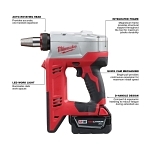 Milwaukee® M18™ ProPEX® 2632-22XC Compact Cordless Expansion Tool Kit, 3/8 to 1-1/2 in Tubing, 18 V DC, Li-Ion Battery