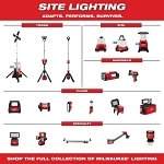 Milwaukee® 2735-20 Fixed Focus Rechargeable Cordless Work Light, LED Lamp, 18 V DC, Li-Ion Battery