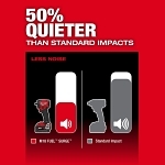 Milwaukee® 2761-22 Hydraulic Driver Kit, 1/4 in Hex Drive, 1000 in-lb Torque, 18 V, 4.33 in OAL