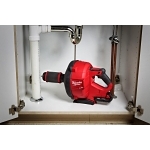 Milwaukee® M18 FUEL™ 2772A-21 Kit Cordless Drain Gun Kit, 1-1/4 to 3 in Drain Line, 50 ft Max Run, 18 VDC, Plastic Housing