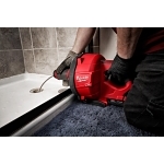 Milwaukee® M18 FUEL™ 2772A-21 Kit Cordless Drain Gun Kit, 1-1/4 to 3 in Drain Line, 50 ft Max Run, 18 VDC, Plastic Housing