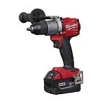 Milwaukee® M18™ 2804-22 Compact Lightweight Cordless Hammer Drill/Driver Kit, 1/2 in Hex Chuck, 18 V DC, 0 to 550/0 to 2000 rpm No-Load, Li-Ion Battery