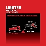 Milwaukee® 2821-22 M18 FUEL™ SAWZALL® Cordless Reciprocating Saw Kit With Integrated Work Light, Keyless Adjustable Shoe and Keyless Blade Clamp, 1-1/4 in L Stroke, 0 to 3000 spm, 18 V DC, 18 in OAL