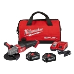 Milwaukee® M18 FUEL™ 2980-22 Braking Small Cordless Angle Grinder Kit With Paddle Switch Kit, 6 in Dia Wheel, 5/8 in Arbor/Shank, 18 V, Li-Ion Battery, Paddle Switch