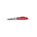 Milwaukee® SAWZALL® AX™ 48-00-5221 Tapered Back Reciprocating Saw Blade, 6 in L, 5 TPI, Carbide Body, Universal/Toothed Edge Tang