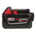 Milwaukee® M18™ REDLITHIUM™ 48-11-1828 High Capacity Rechargeable Cordless Battery Pack, 3 Ah Li-Ion Battery, 18 V DC Charge, For Use With M18™ Cordless Power Tool