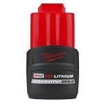 Milwaukee® 48-11-2425 M12 Battery, 2.5 Ah Battery Li-Ion Battery, 12 V Charge, For Use With Milwaukee 12V Cordless Tools
