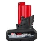 Milwaukee® 48-11-2450 M12 Battery, 5 Ah Battery Li-Ion Battery, 12 V Charge, For Use With Milwaukee 12V Cordless Tools