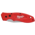 Milwaukee® 48-22-1990 Liner Lock Folding Pocket Knife, Stainless Steel Blade Drop Point Smooth Blade, 3 in L Blade, Standard Edge, Press and Flip Opening