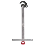 Milwaukee® 48-22-7001 Adjustable Small Basin Wrench, 14.6 in OAL, 90 deg