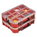 Milwaukee® 48-22-8030 Stackable Jobsite Organizer, 35 Pockets, Black/Red
