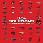 Milwaukee® PACKOUT™ 48-22-8040 Divider, For Use With PACKOUT™ 48-22-8440 Crate, Plastic/Polymer, Black