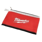 Milwaukee® 48-22-8193 Heavy Duty Zipper Pouch, #10 Canvas, Black/Red