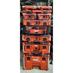 Milwaukee® PACKOUT™ 48-22-8431 Low Profile Tool Organizer, 2.52 in H x 16.38 in W x 19.76 in D, Polymer, Red