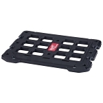 Milwaukee® PACKOUT™ 48-22-8485 Mounting Plate, For Use With PACKOUT™ Modular Storage System, 50/100 lb Load, Wall/Floor Mounted, Polymer, Black