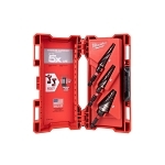 Milwaukee® SHOCKWAVE™ 48-89-9257 Electrical Step Drill Bit Set, 1/8 in Min Drill Bit, 1-1/8 in Max Drill Bit, 3 Pieces, For Use With Impact Drivers and Drill Drivers, Titanium, TiAlN Coated