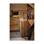 Milwaukee® SAWZALL® AX™ 48-00-5227 Tapered Back Reciprocating Saw Blade, 12 in L, 5 TPI, Carbide Body, Universal/Toothed Edge Tang