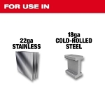 Milwaukee® 48-22-4562 Snip, Straight Cutting Snip, Forged Steel Blade