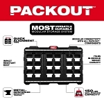 Milwaukee® 48-22-8497 Large Wall Plate, For Use With All PACKOUT Products, 150 lb Weight Capacity, Polypropylene, Black