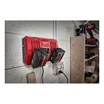 Milwaukee® M18™ 48-59-1802 1-Port Dual Bay Simultaneous Rapid Charger, For Use With M18™ Li-Ion Battery, Li-Ion Battery, 2 hr Charging