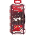 Milwaukee® 48-89-4670 SHOCKWAVE Impact Duty Drill Bit, 1/16 in Min Drill Bit, 3/8 in Max Drill Bit, 35, 15 deg Drill Point Angle, 15 Pieces, For Use With Drill Driver, Steel