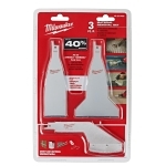 Milwaukee® SAWZALL® 49-22-5403 3-Piece Material Removal Blade Set, For Use With SAWZALL® and HACKZALL® Reciprocal Saw, 5-1/2 in L x 0.063 in THK Straight Blade