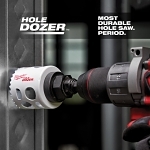 Milwaukee® HOLE DOZER™ Ice Hardened™ 49-56-0072 Hole Saw, 1-3/8 in Dia, 1-5/8 in D Cutting, Bi-Metal/8% Cobalt Cutting Edge