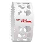 Milwaukee® HOLE DOZER™ Ice Hardened™ 49-56-0217 Hole Saw, 4-1/8 in Dia, 1-5/8 in D Cutting, Bi-Metal/8% Cobalt Cutting Edge