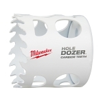 Milwaukee® HOLE DOZER™ 49-56-0724 Hole Saw With Carbide Teeth, 2-1/4 in Dia, 1.62 in D Cutting, Carbide Cutting Edge, 5/8-18 Arbor