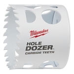 Milwaukee® HOLE DOZER™ 49-56-0726 Hole Saw With Carbide Teeth, 2-3/8 in Dia, 1.62 in D Cutting, Carbide Cutting Edge, 5/8-18 Arbor