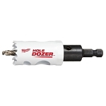 Milwaukee® HOLE DOZER™ Ice Hardened™ 49-56-0052 Hole Saw, 1-1/8 in Dia, 1-5/8 in D Cutting, Bi-Metal/8% Cobalt Cutting Edge