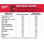Milwaukee® MXF002-2XC MX FUEL™ CARRY-ON™ Portable Power Supply, 120 V, 3600 W Starting/1800 W Running Power Rating