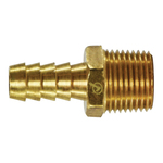 MMM 32013LF Rigid Hose-to-Pipe Adapter, 3/8 x 3/8 in Nominal, Hose Barb x MNPTF End Style, Brass, Import