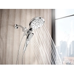 Moen® 220C3EP Verso Standard With Handshower Spray Head, 1.75 gpm Max Flow, 8 Sprays, 7 in Head, 1/2 in Connection, Import