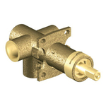 Moen® 3372 3-Function Transfer Valve, 1/2 in C Inlet x 1/2 in C Outlet, Brass Body, Domestic