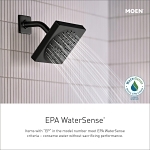 Moen® M-Pact™ T2842EPBL Shower Only Trim, 1.75 gpm Shower, Matte Black