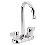 Moen® 4903 4903 Bar Faucet, Chateau®, Chrome, 2 Handle, 4 in Center, 1.5 gpm