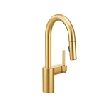 Moen® 5965BG Model 5965 Pull-Down Bar Faucet, Align™, Brushed Gold, 1 Handle, 1.5 gpm
