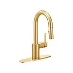 Moen® 5965BG Model 5965 Pull-Down Bar Faucet, Align™, Brushed Gold, 1 Handle, 1.5 gpm