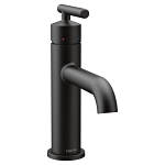 Moen® 6145BL 6145 Gibson™ Bathroom Faucet, Commercial, 1.2 gpm Flow Rate, 3-1/2 in H Spout, 1 Handles, Pop-Up Drain, 1 Faucet Holes, Matte Black