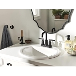 Moen® 6150BL Gibson™ Bathroom Faucet, Matte Black, 2 Handles, Pop-Up Drain, 1.2 gpm Flow Rate